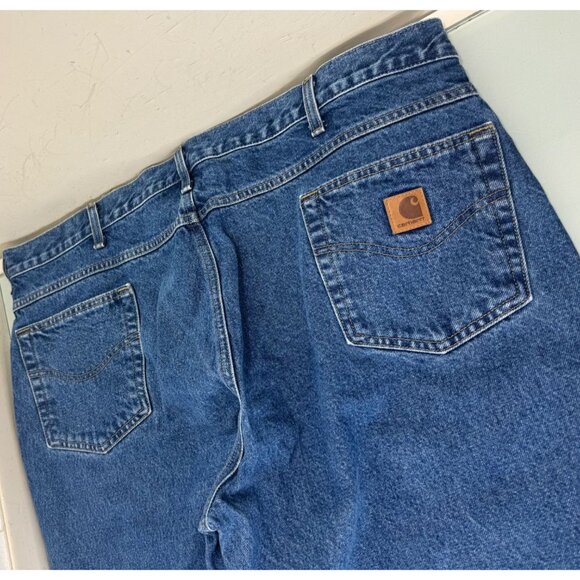 Vintage Carhartt Jeans Mens 44X32 B17 DST Relaxed Fit Y2K Tapered Workwear - Picture 10 of 10